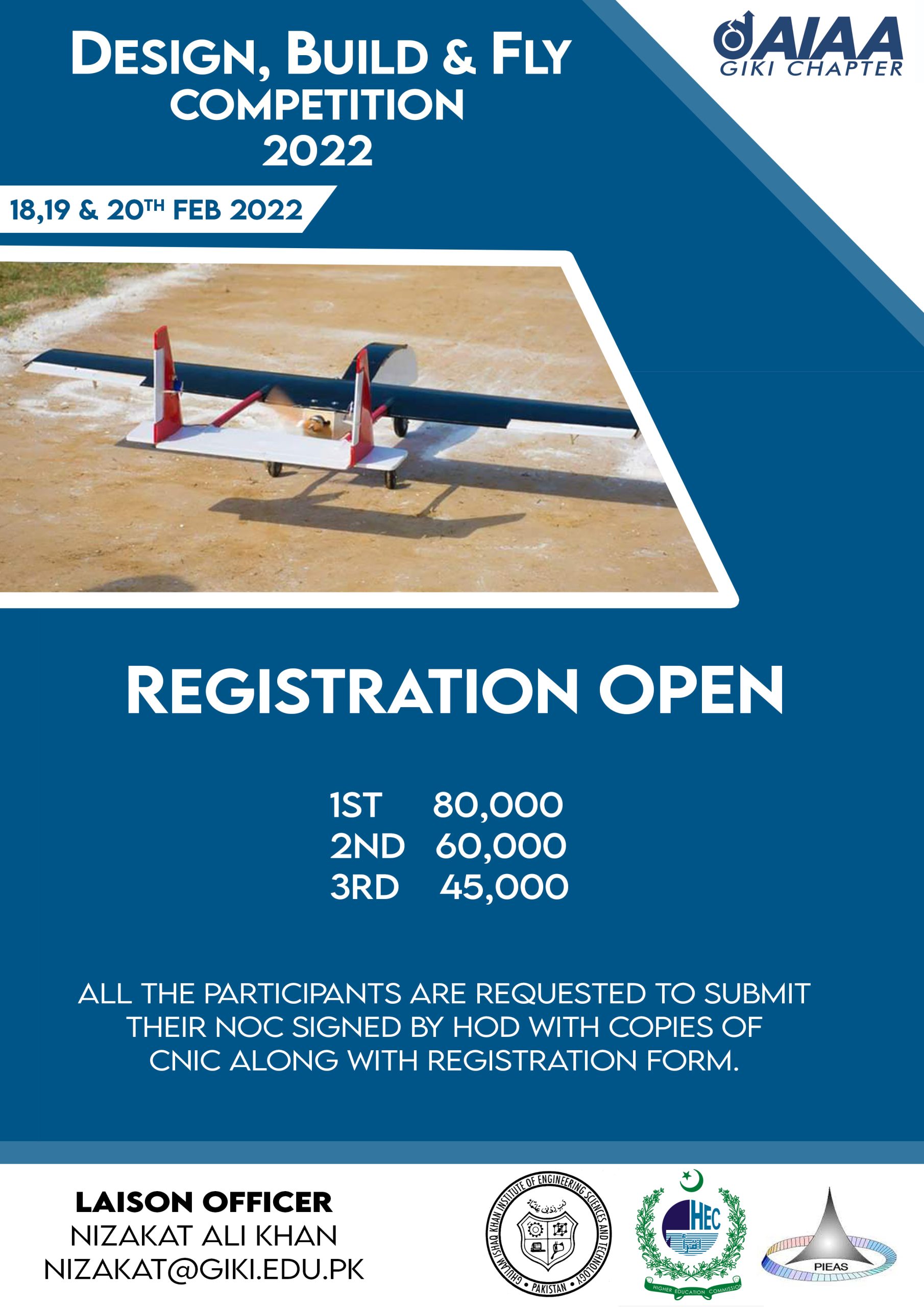 National Design, Build and Fly Competition (DBFC15) 20212022 Ghulam