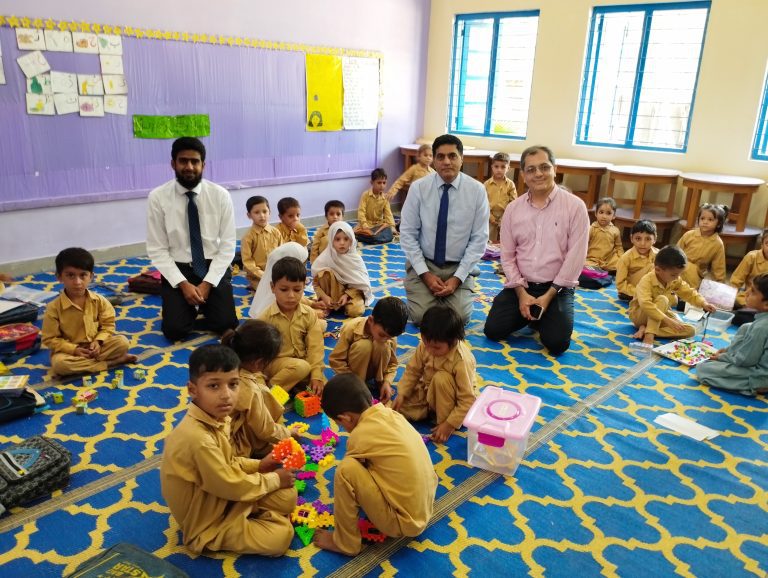 TCF School GIKI Alumni Campus is providing Quality Education to 150+ children. Rector GIKI, Prof. Dr. Fazal Khalid, One of the TCF GIKI Alumni Campus Leads, Mr. Soban Jalil (GIKI Batch 02) visited the TCF GIKI Alumni Campus.