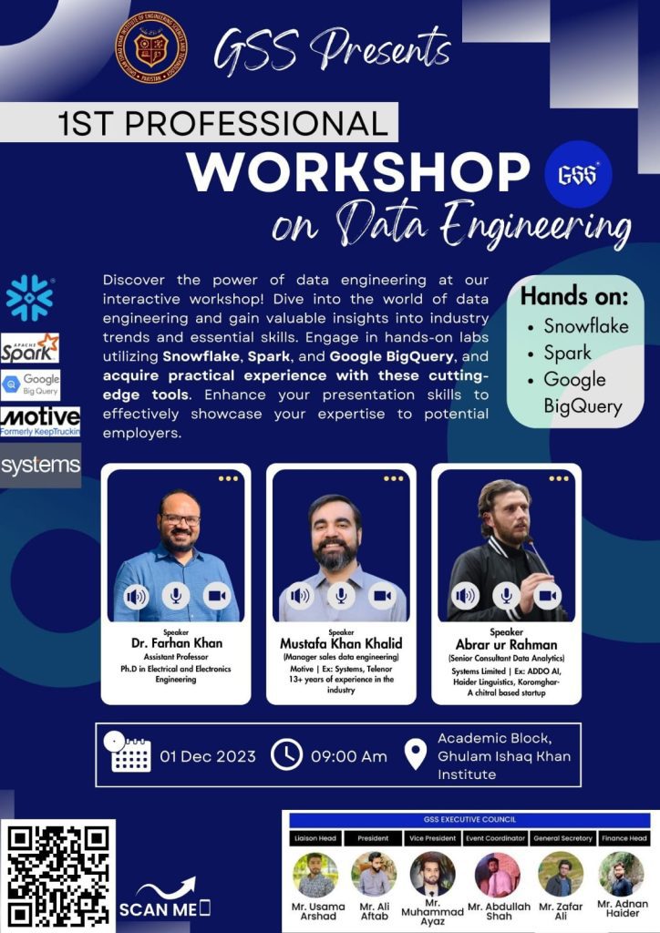 1st Professional Workshop on Data Engineering and Analytics - Ghulam ...