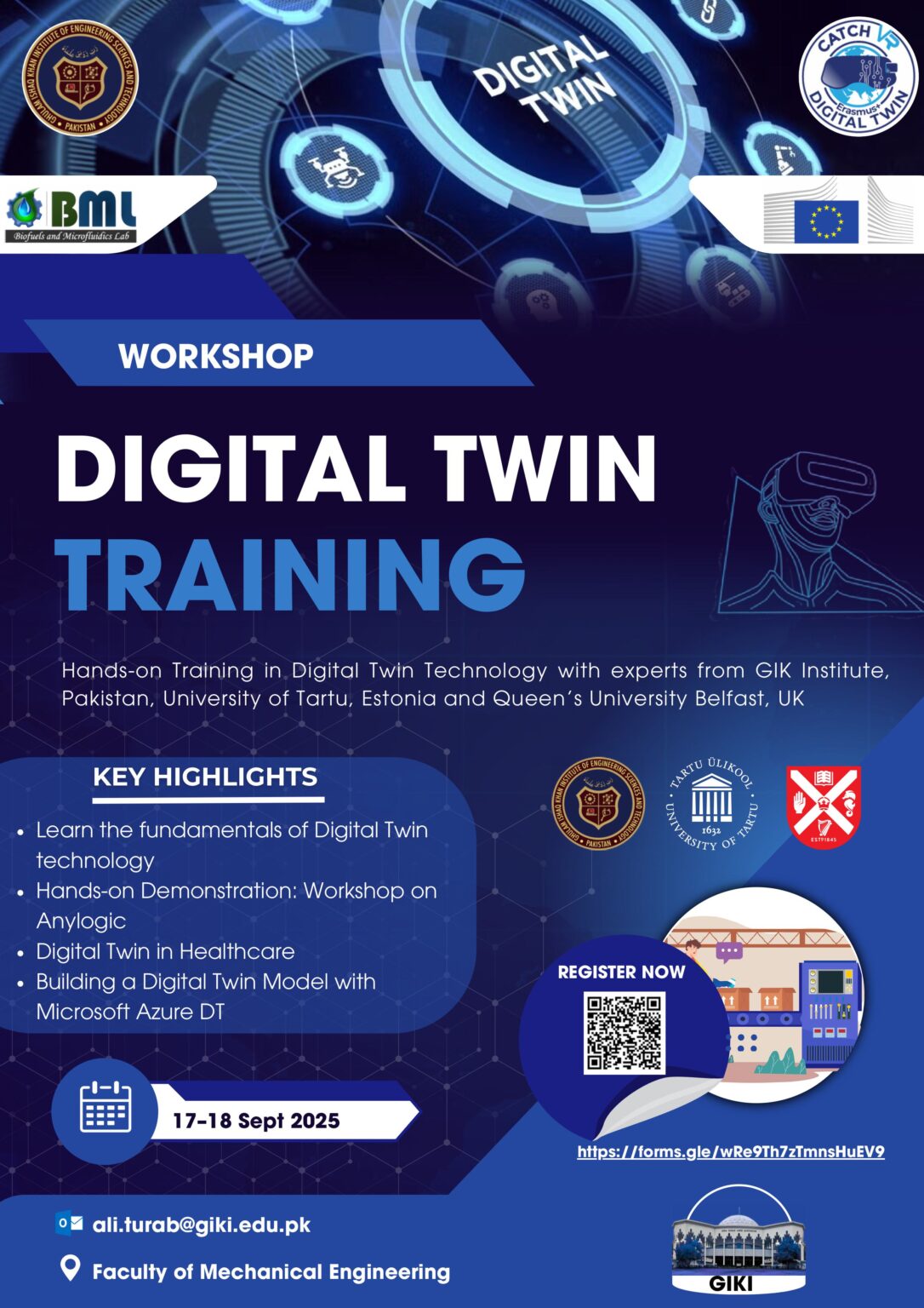 Workshop: Digital Twin Training - Ghulam Ishaq Khan Institute of ...