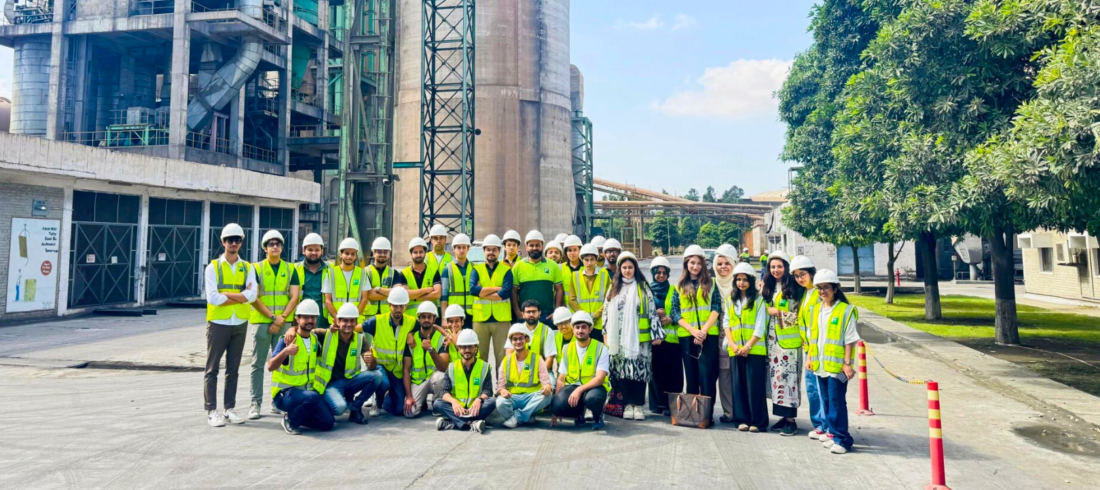 BS Electrical Engineering students visited Fauji Cement Company Limited plant, exploring advanced control systems, SCADA operations, and waste heat recovery technology while engaging with industry experts on real-world challenges.