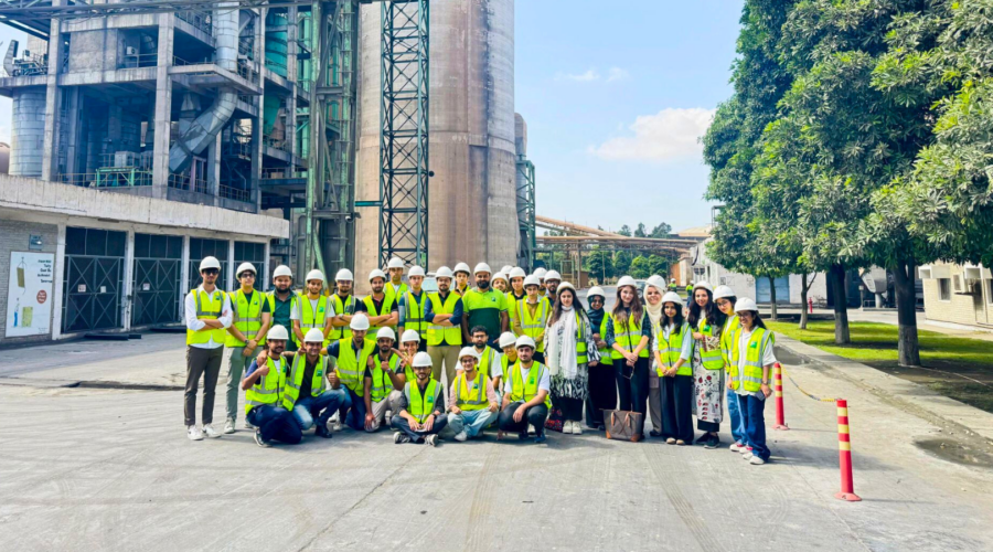 BS Electrical Engineering students visited Fauji Cement Company Limited plant, exploring advanced control systems, SCADA operations, and waste heat recovery technology while engaging with industry experts on real-world challenges.